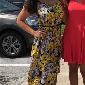 Who What Wear yellow/black sundress